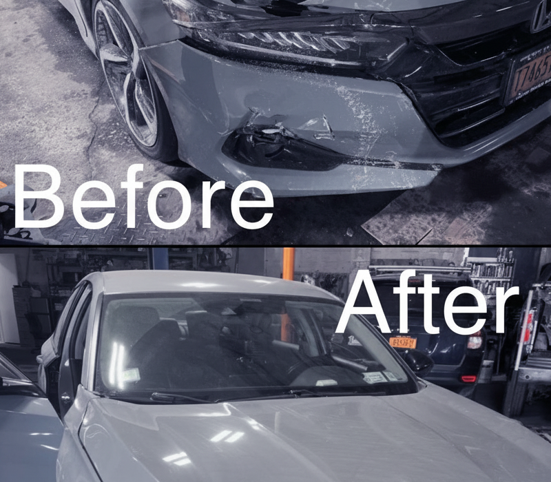 Auto body shop work in progress